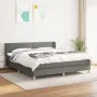 Box spring bed with dark gray fabric mattress 160x200 cm by vidaXL, Beds and slatted bases - Ref: Foro24-3130202, Price: 487,...