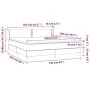 Box spring bed with dark gray fabric mattress 160x200 cm by vidaXL, Beds and slatted bases - Ref: Foro24-3130202, Price: 487,...
