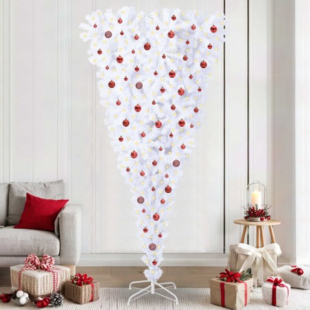 Árbol de Navidad artificial con 300 LED 240 cm PVC y Acero en Decoración Festiva y Estacional | Comprar online en Foru.es