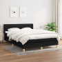 Cama box spring con colchón tela negro 140x200 cm de vidaXL, Camas y somieres - Ref: Foro24-3130355, Precio: 471,28 €, Descue...