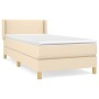 Cama box spring con colchón tela color crema 100x200 cm de vidaXL, Camas y somieres - Ref: Foro24-3130174, Precio: 299,68 €, ...