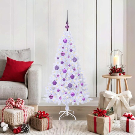 Árbol de Navidad artificial con 150 LED 120 cm PVC y Acero en Decoración Festiva y Estacional | Comprar online en Foru.es