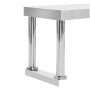 Mesa de trabajo de cocina con estante acero inox 120x60x120cm de vidaXL, Restauración - Ref: Foro24-3054468, Precio: 215,49 €...