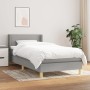 Cama box spring con colchón tela gris claro 80x200 cm de vidaXL, Camas y somieres - Ref: Foro24-3130145, Precio: 281,53 €, De...