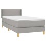 Cama box spring con colchón tela gris claro 80x200 cm de vidaXL, Camas y somieres - Ref: Foro24-3130145, Precio: 281,53 €, De...