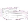 Cama box spring con colchón tela azul 160x200 cm de vidaXL, Camas y somieres - Ref: Foro24-3129967, Precio: 493,35 €, Descuen...