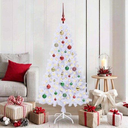 Árbol de Navidad artificial con 150 LED 150 cm PVC y Acero en Decoración Festiva y Estacional | Comprar online en Foru.es