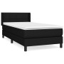 Cama box spring con colchón tela negro 100x200 cm de vidaXL, Camas y somieres - Ref: Foro24-3129691, Precio: 313,87 €, Descue...