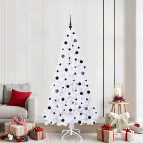 Árbol de Navidad artificial con 300 LED 210 cm PVC y Acero en Decoración Festiva y Estacional | Comprar online en Foru.es