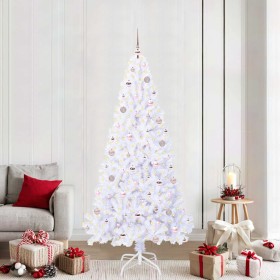 Árbol de Navidad artificial con 300 LED 210 cm PVC y Acero en Decoración Festiva y Estacional | Comprar online en Foru.es