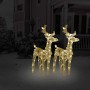 Renos de Navidad 2 unidades 80 LED blanco cálido acrílico en Decoración Festiva y Estacional | Comprar online en Foru.es