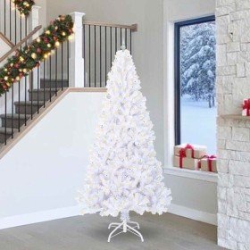 Árbol de Navidad artificial con 300 LED 240 cm PVC y Acero en Decoración Festiva y Estacional | Comprar online en Foru.es
