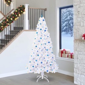 Árbol de Navidad artificial con 300 LED 240 cm PVC y Acero en Decoración Festiva y Estacional | Comprar online en Foru.es