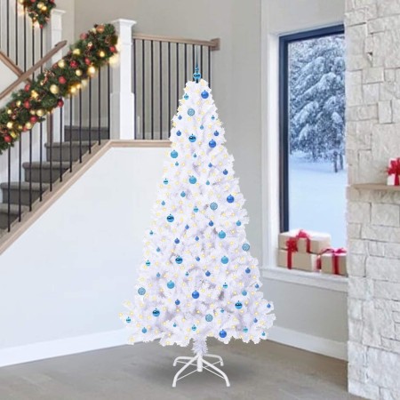 Árbol de Navidad artificial con 300 LED 240 cm PVC y Acero en Decoración Festiva y Estacional | Comprar online en Foru.es
