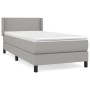 Cama box spring con colchón tela gris claro 90x190 cm de vidaXL, Camas y somieres - Ref: Foro24-3129513, Precio: 298,17 €, De...