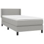 Cama box spring con colchón tela gris claro 90x190 cm de vidaXL, Camas y somieres - Ref: Foro24-3129513, Precio: 298,17 €, De...