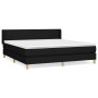 Cama box spring con colchón tela negro 180x200 cm de vidaXL, Camas y somieres - Ref: Foro24-3130131, Precio: 567,42 €, Descue...