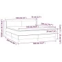 Box spring bed with black fabric mattress 180x200 cm by vidaXL, Beds and slatted bases - Ref: Foro24-3130131, Price: 555,83 €...