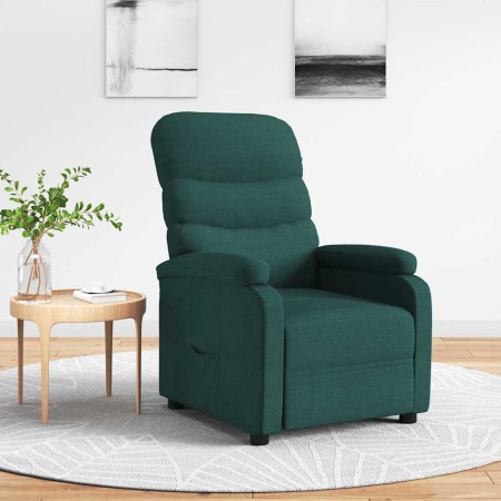 Sillón reclinable de tela verde oscuro en Sillones | Comprar online en Foru.es