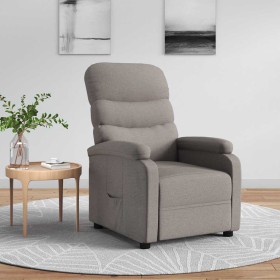 Sillón reclinable de tela gris taupe en Sillones | Comprar online en Foru.es