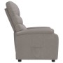 Sillón reclinable de tela gris taupe en Sillones | Comprar online en Foru.es