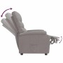 Sillón reclinable de tela gris taupe en Sillones | Comprar online en Foru.es