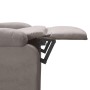 Sillón reclinable de tela gris taupe en Sillones | Comprar online en Foru.es