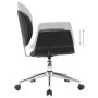Silla de oficina giratoria de cuero sintético negro de vidaXL, Sillas de oficina - Ref: Foro24-3054824, Precio: 121,13 €, Des...