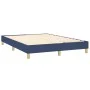 Box spring bed with blue fabric mattress 140x200 cm by vidaXL, Beds and slatted bases - Ref: Foro24-3130199, Price: 430,38 €,...