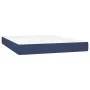 Box spring bed with blue fabric mattress 140x200 cm by vidaXL, Beds and slatted bases - Ref: Foro24-3130199, Price: 430,38 €,...
