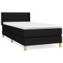Cama box spring con colchón tela negro 90x190 cm de vidaXL, Camas y somieres - Ref: Foro24-3130315, Precio: 306,77 €, Descuen...
