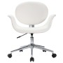 Silla de oficina giratoria de cuero sintético blanco de vidaXL, Sillas de oficina - Ref: Foro24-3054825, Precio: 154,92 €, De...
