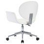 Silla de oficina giratoria de cuero sintético blanco de vidaXL, Sillas de oficina - Ref: Foro24-3054825, Precio: 154,92 €, De...