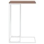 Mesa auxiliar de madera contrachapada blanco 40x30x59 cm en Mesas de centro | Comprar online en Foru.es