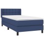 Cama box spring con colchón tela azul 90x200 cm de vidaXL, Camas y somieres - Ref: Foro24-3130007, Precio: 306,84 €, Descuent...