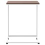 Mesa auxiliar con ruedas de contrachapado blanco 55x35x70 cm en Mesas de centro | Comprar online en Foru.es