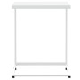Mesa auxiliar con ruedas de contrachapado blanco 55x35x70 cm en Mesas de centro | Comprar online en Foru.es