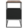 Mesa auxiliar de madera contrachapada negro 55x36x59,5 cm en Mesas de centro | Comprar online en Foru.es