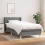 Cama box spring con colchón tela gris oscuro 80x200 cm de vidaXL, Camas y somieres - Ref: Foro24-3130466, Precio: 286,25 €, D...