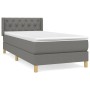 Cama box spring con colchón tela gris oscuro 80x200 cm de vidaXL, Camas y somieres - Ref: Foro24-3130466, Precio: 286,25 €, D...