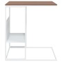 Mesa auxiliar de madera contrachapada blanca 55x36x59,5 cm en Mesas de centro | Comprar online en Foru.es