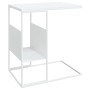 Mesa auxiliar de madera contrachapada blanco 55x36x59,5 cm en Mesas de centro | Comprar online en Foru.es