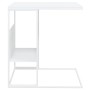 Mesa auxiliar de madera contrachapada blanco 55x36x59,5 cm en Mesas de centro | Comprar online en Foru.es