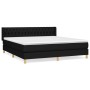 Cama box spring con colchón tela negro 180x200 cm de vidaXL, Camas y somieres - Ref: Foro24-3130531, Precio: 562,00 €, Descue...