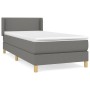 Cama box spring con colchón tela gris oscuro 100x200 cm de vidaXL, Camas y somieres - Ref: Foro24-3130170, Precio: 313,77 €, ...