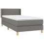 Cama box spring con colchón tela gris oscuro 100x200 cm de vidaXL, Camas y somieres - Ref: Foro24-3130170, Precio: 313,77 €, ...