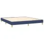 Box spring bed with blue fabric mattress 160x200 cm by vidaXL, Beds and slatted bases - Ref: Foro24-3130527, Price: 500,86 €,...