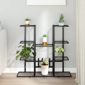 Soporte para flores de hierro negro 94,5x25x89 cm en Soportes para macetas | Comprar online en Foru.es