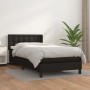 Cama box spring con colchón cuero sintético negro 90x190 cm de vidaXL, Camas y somieres - Ref: Foro24-3130757, Precio: 304,61...