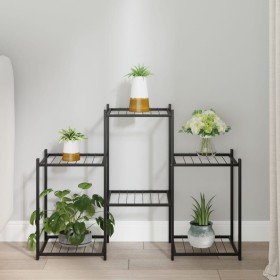 Soporte para flores de hierro negro 83x25x60 cm en Soportes para macetas | Comprar online en Foru.es